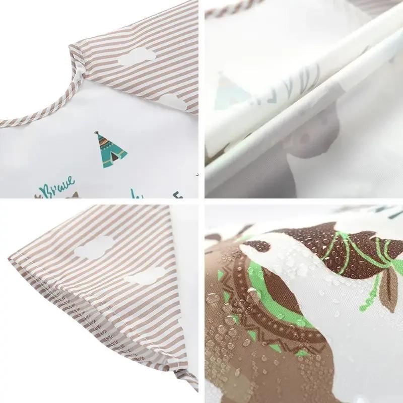 0-3Y Baby Burp Clothes Waterproof Eating Smock Infant Toddler Baby Cartoon Sleeveless Art Apron Animal Smock Soft Baby Bib