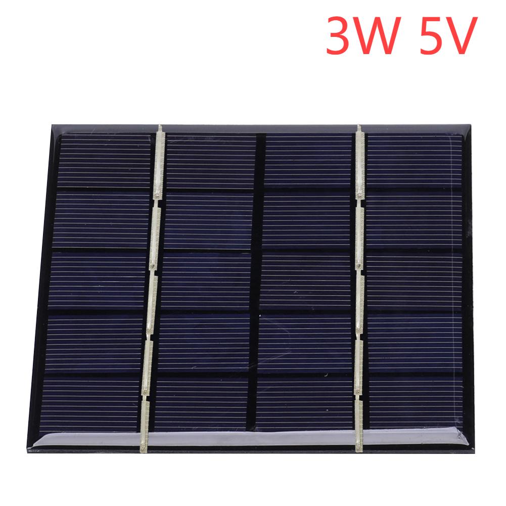 Solar Panel 3/5W 5/12V Micro Solar Board Portable Fast Charger Polysilicon DIY Solar Cells System Mini Outdoor Battery Charger