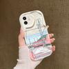 Train landscape illustration for iPhone15promax mobile phone case Apple 14 wave 12/13 soft case 11