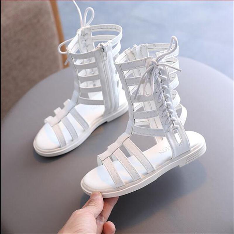 

Size Girls Roman Shoes Summer Newest Children S Toddler Fashion Little Girl Princess Sandals Student High Tube Open Toe Shoe 29