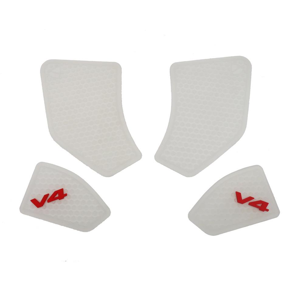 For Ducati Fuel Tank Grip Pads Knee Traction V4 Panigale V4S Streetfighter V4 S 2025 2020 2019 2018 Anti-slip Fuel Tank Sticker