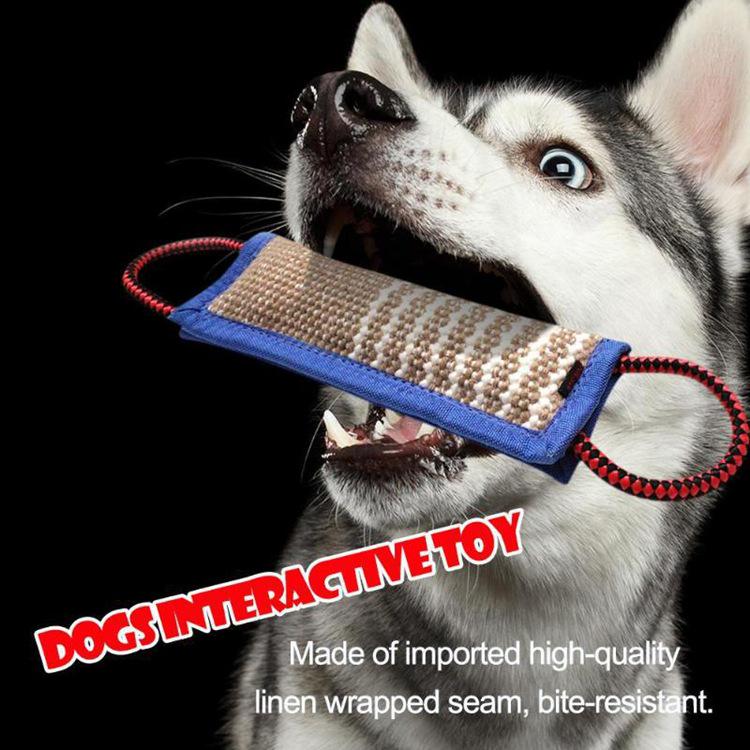 Jute Dog Bite & Chew Stick for Training German Shepherd & Malinois