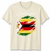 Zimbabwe Flag Unisex T Shirt Country Nationality Support Sports Pride Tee