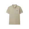 Men's Polo Shirts Men's Oil Painting Khaki Polo Collar Moderate Straight Fit