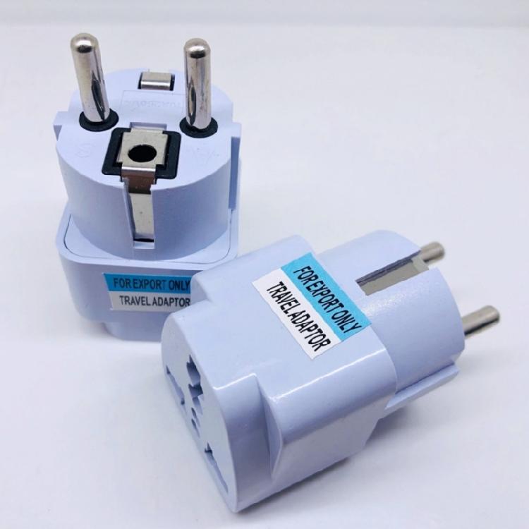 EU to US Adapter Travel Conversion Plug for Travelling Compatibility with Same Port Outlets Across Europe and Asian