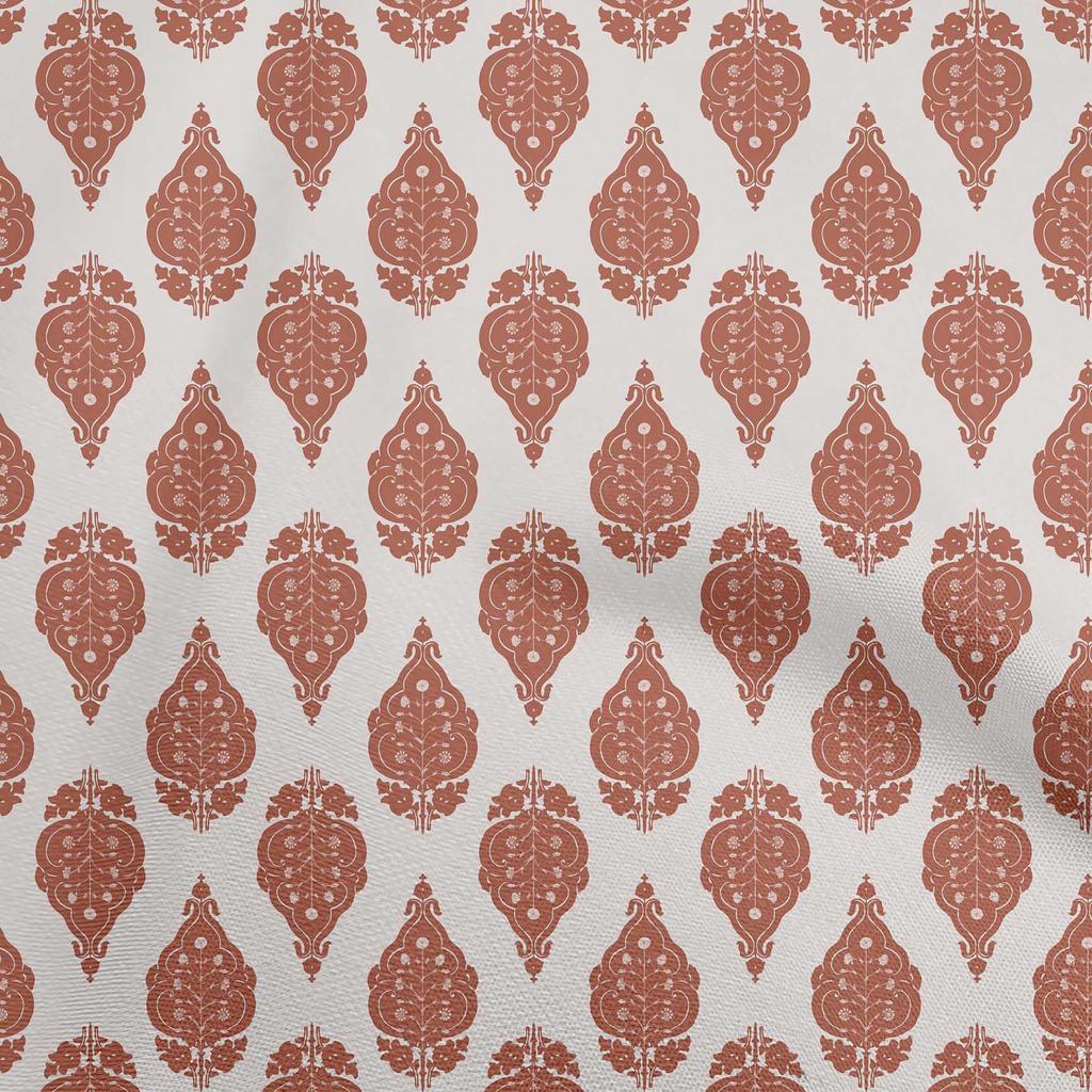 oneOone Cotton Flex Brown Fabric Asian Floral Traditional Quilting Supplies Print Sewing Fabric By The Yard 40 Inch