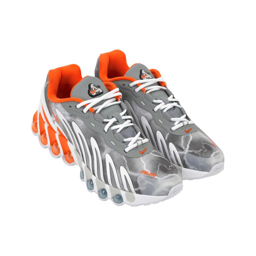 Palace x Nike Air Max DN8 Dusty Grey Pánské tenisky Bezpečnostně-oranžová-Částicově šedá-Bílá IB4181-002
