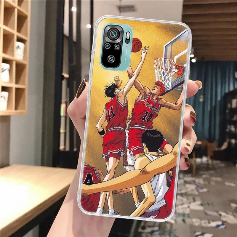 Anime S-SLAM DUNK Soft Phone Case For Xiaomi Redmi Note 14 13 12S 12 11S 11 11E Pro Plus 10S 10 9S 9 Note14 Pattern Cover