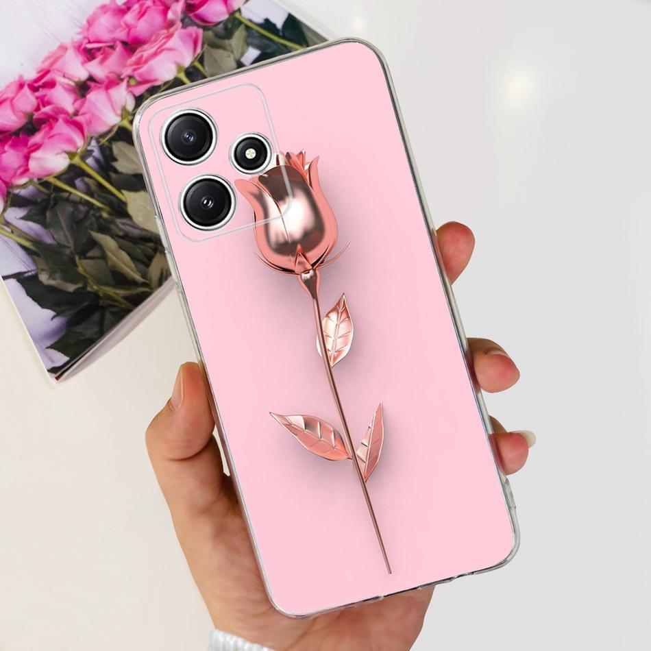 For Xiaomi Redmi 12 5G 2023 Case Redmi 12 5G Elegant Pattern Soft Silicone TPU Phone Back Cover For Redmi 12 5G Global