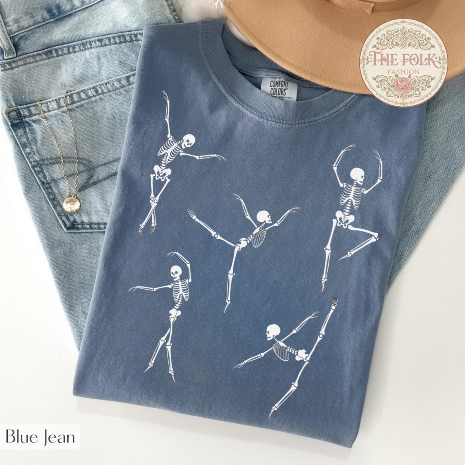 Ballet Skeletons Shirt, Cute Halloween T-shirt, Dancing Skeleton Tee, Comfort Colors Fall Clothes, Aesthetic Spooky Season Graphic Tee 3XL