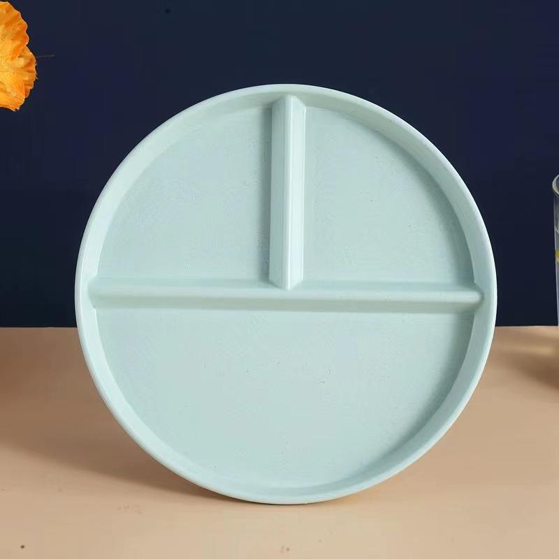 Nordic Three-Compartment Portion Control Plate - Anti-Fall Plastic for Fat Loss and Meal Management
