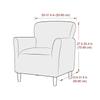 Nordic Club Tub Sofa Cover Elastic Single Armchair Slipcover Stretch Soft Chair Slipcover for Bar Counter Living Room Bedroom