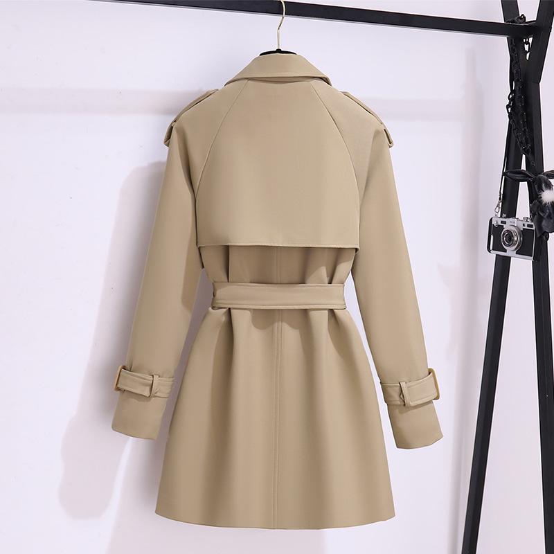 Women's Khaki British-Style Trench Coat