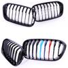 Single Slat Line Kidney Grille Gloss Matte Black Chrome M Grille For BMW 1 Series F20 F21 Facelift 2015-2019 118d 120i M135 QCYZR1