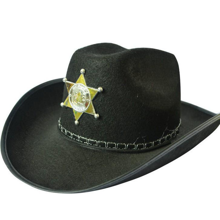 Halloween Retro Cowboy Hat: Antique Knight & West Style with Star
