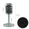 Lightweight Vintage Microphone Props Model Retro Microphone Stage Table Decor for Kids Party Pretend Toy 165mm/6.5-inch