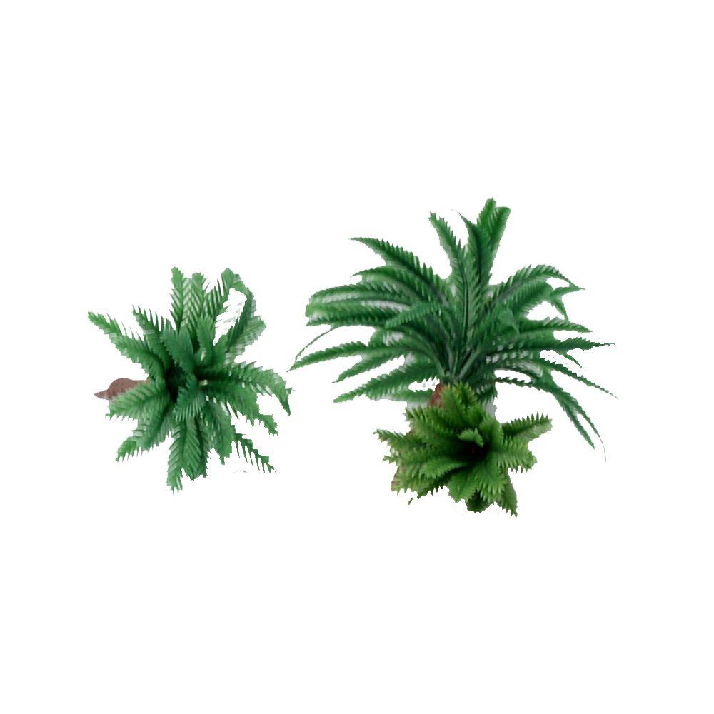 10pcs Artificial Miniature Palm Trees Scenery Layout Model Plastic Tree Train Coconut Rainforest Toys For Ho Train Layout