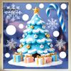 Santa Claus Window Decals Christmas Static Clings, Reusable Stickers with Snowman Clings Xmas Tree Patterns, Removable Glass for Holiday Home