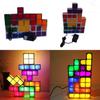 Tetris Led Night Light With 7 Colors Creative Stacking Block For Bedroom Decor