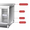 Stainless Steel Kitchen Work Table with Storage