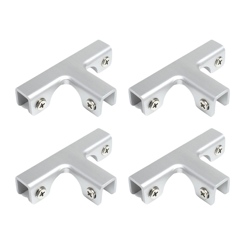 Pack Of 4 Aluminum T Shaped Clips T Clamp Connectors T Shape Fasteners Simple Installs for Plant Box Divider Connections