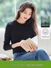 Women's Lyocell Long Sleeve Round Neck Slim-Fit Shirt - New for Spring/Autumn 2026