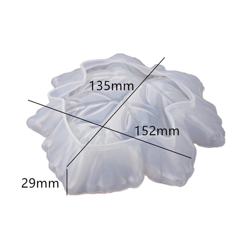 3D Ahornblatt Aschenbecher Harzform Silikon Große Tablett Harzgussform Schmuckbehälter Kunst für DIY Harz Untersetzer, Tassenuntersetzer,