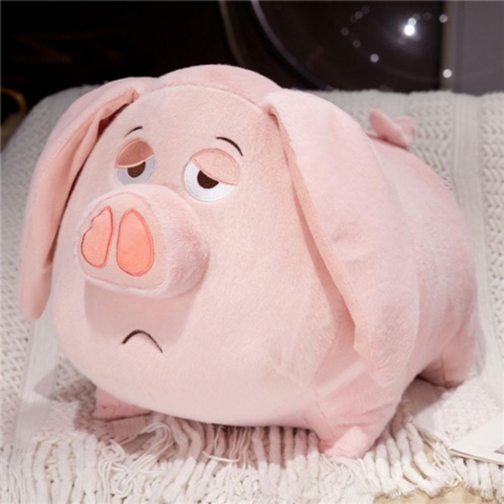 

Nezha Taiyi real person mount flying pig doll long-eared pig plush toy piglet throw pillow fat piglet doll 23cm рожевий