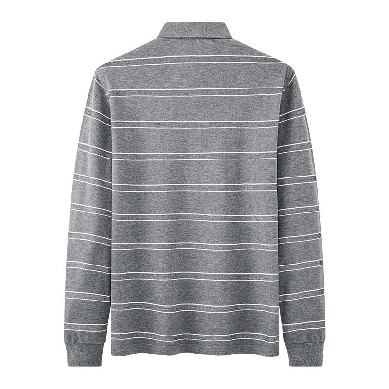 Seven Brand Men's Long Sleeve Striped Polo T-Shirt