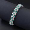 Zhuozhifan S925 Sterling Silver Bracelet with Para Diamond, Fashionable Mingyuan Style.