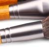 Luxury Animal Hair Makeup Brush with Beechwood Handle - Powder, Blush, Eyeshadow, Detail Brushes