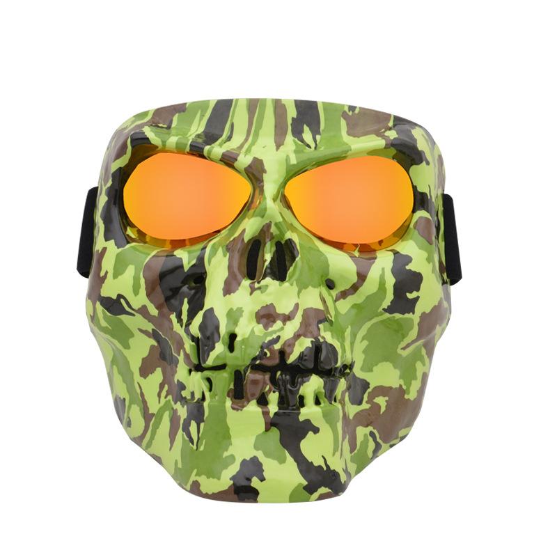 

Devil face mask goggles motorcycle goggles racing off-road glasses helmet motorcycle face mask wind and sand protection камуфляжний