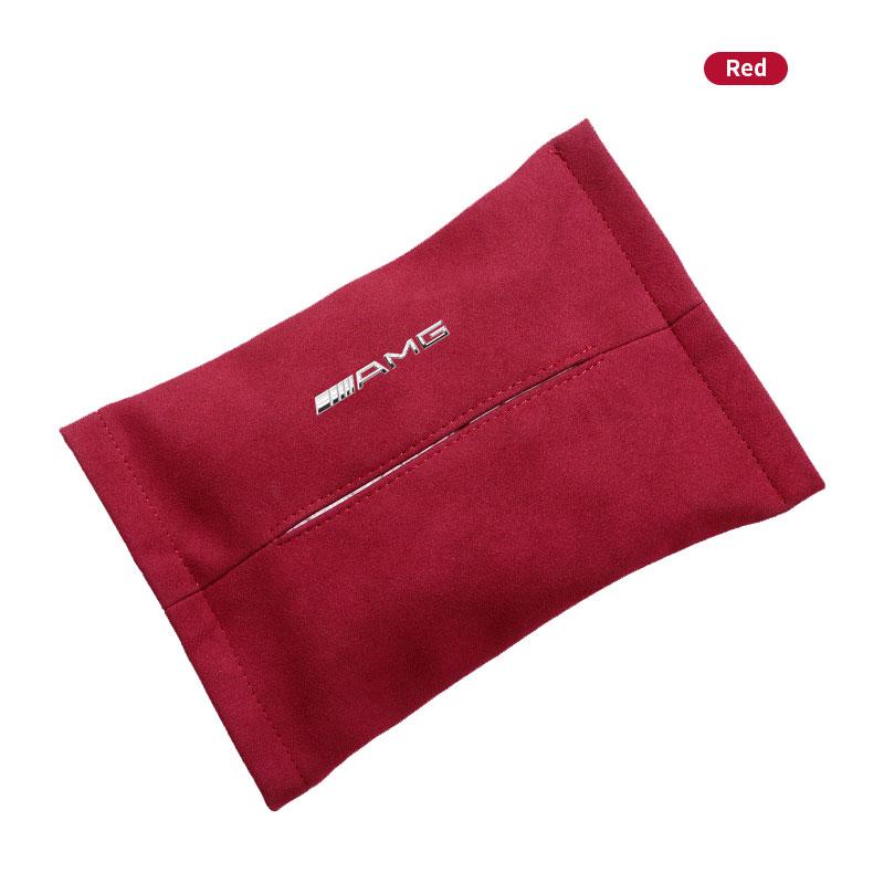 1Pcs Car Tissue Box Holder Sun Visor Seat Back Car Accessories For Mercedes Benz AMG W204 W205 W212 W213 W222 x153 W176 W177 Keychain