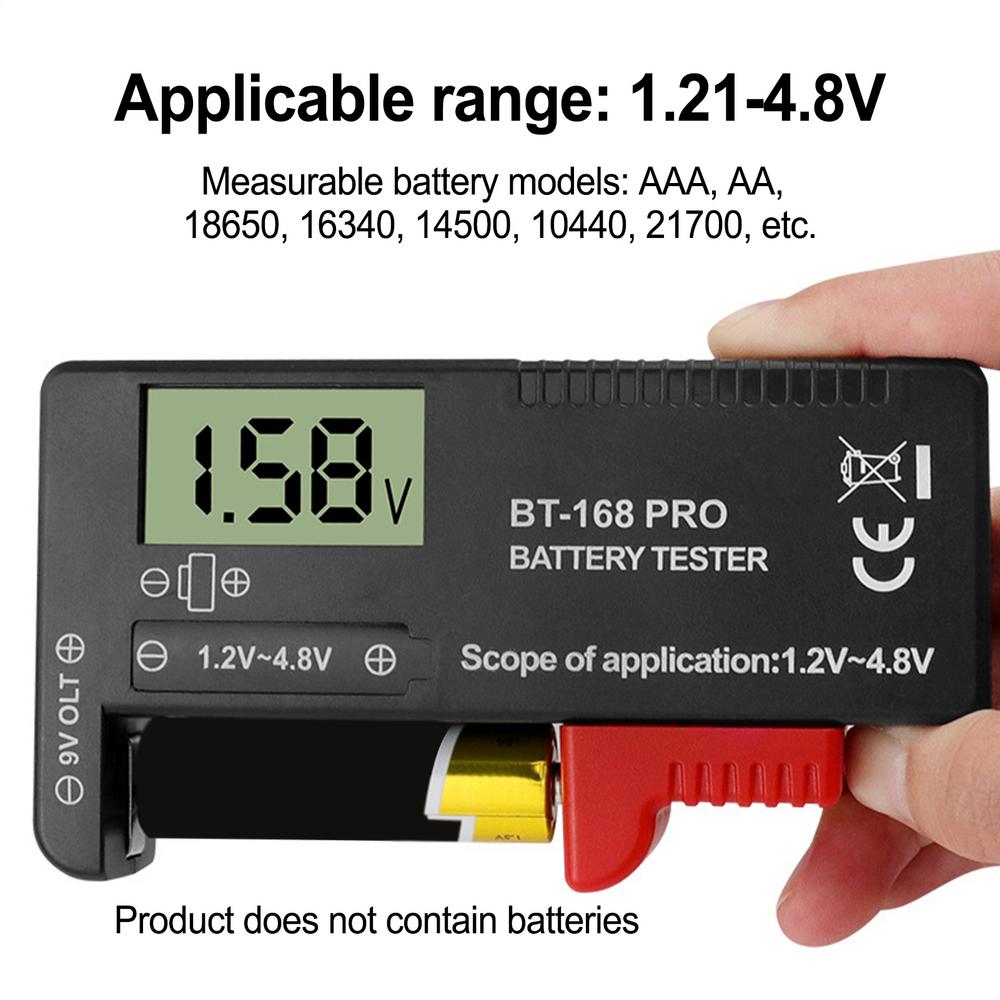 Digital Battery Analyzer 1.2V Automotive Load Tester Digital Battery Tester Capacity Battery Checker Voltage Alternator Battery