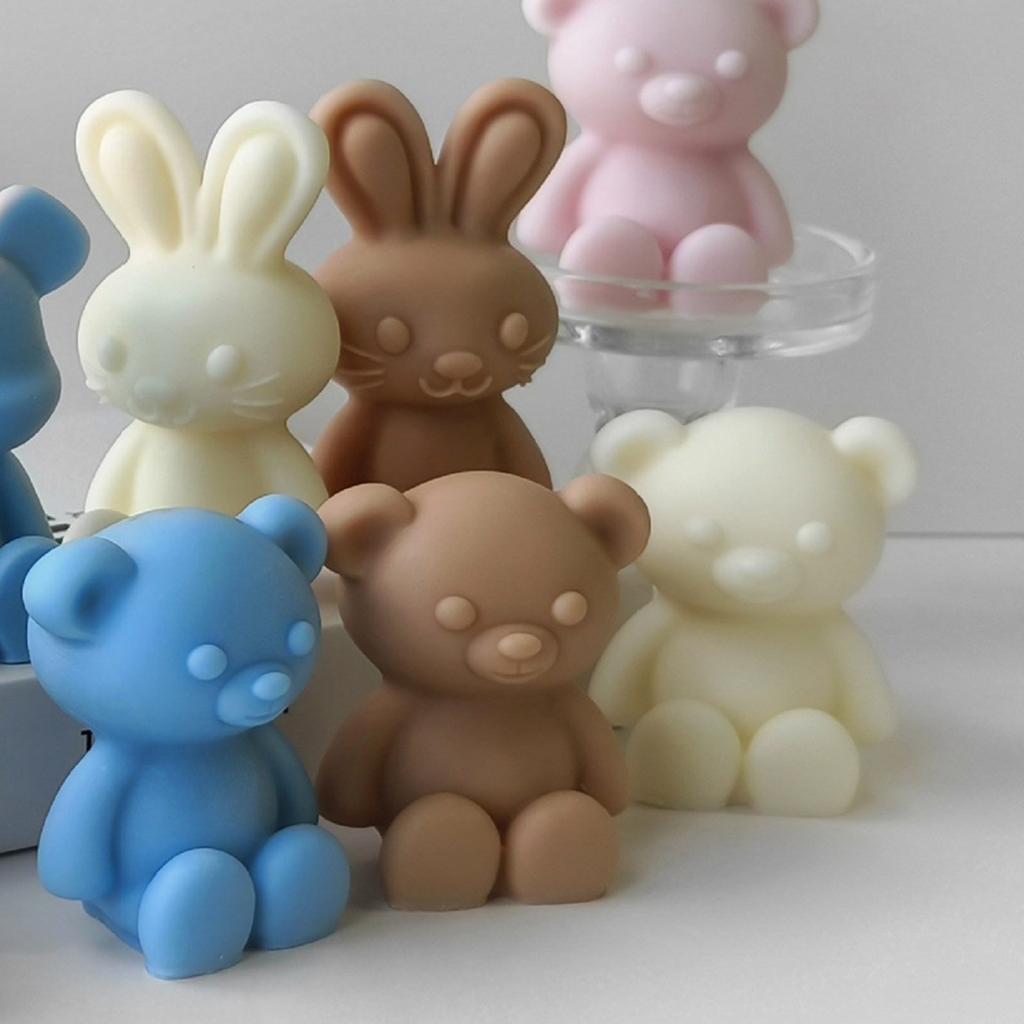 Multifuntional Silicone Molds Candle Moulds Soap Moulds Animal Shape Ornament Molds Craft Moulds for Crafting Lovers