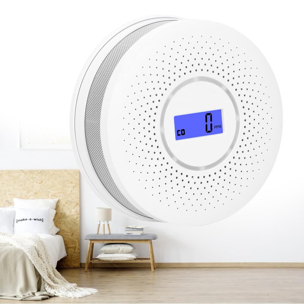 Home Automatic Carbon Monoxide Detector CO Alarm Detector with LCD Digital Display