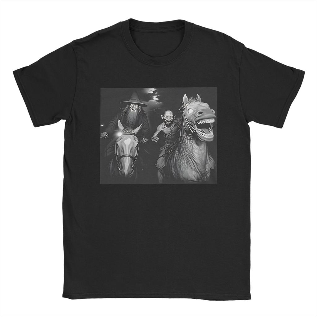 Mens Fellowship Hiking Club  T Shirt LLords Of The RRings Meme Pure Cotton Clothing Vintage Short Sleeve Round Neck TShirt