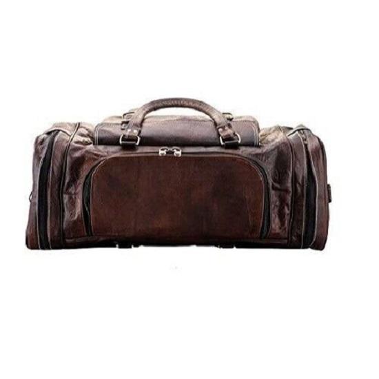 Leder Messenger Reisegepäck Duffel Overnight Weekender Duffel Bag