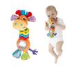 Mummabubba Soft Plush Giraffe Rattle Bell Teether Toy For Babies