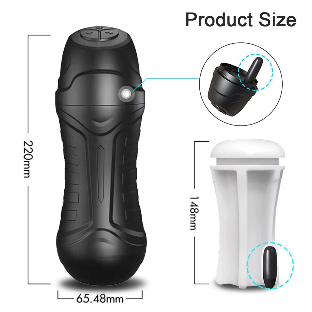 Automatic Male Sucking Masturbator Vibrator Vagina Oral Blowjob Pussy Vacuum Masturbations Cup Sex Toys Adults Goods for Men