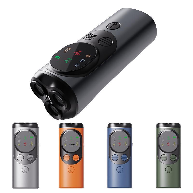 Portable Ultrasonic Dog Bark Stopper & Training Device with Light - Three-Head Dog Repeller