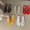 Fashion Beach Shoes Slippers Soft Slipers Women Rubber Flip Flops Low Luxury Slides Buckle Strap Sabot Comfort 2025 Hawaiian Designer