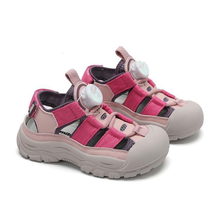 

Soft leather version~ Girls sports sandals 2025 summer new soft-soled beach shoes Children s outdoor classmate casual shoes 37 розы красного