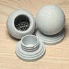 Yousheng Storage Box Compact Spherical Design Portable with Imitation Stone Texture 3D Printed Organizer for Desk And Entryway