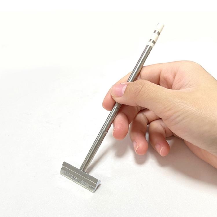 Multipurpose Heavy Duty T12 Soldering Tip with Flat Spade Edges for Circuit Board Restoration and Component Replacement
