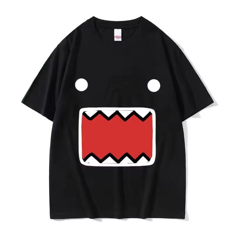 Epic Face Domo Kun Summer Casual Pure Cotton Fashion Round Neck Niche Short-sleeved T-shirt Couple Men and Women T-shirt