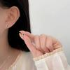 Simple Diamond -shaped Square Earrings Female Light Luxury Small Incense Wind Geometric High -level Sensor Ear Decoration
