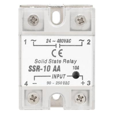 Module relais statique SSr 10 AA 10 A Entrée CA-CA Sortie CA 24-480 V CA