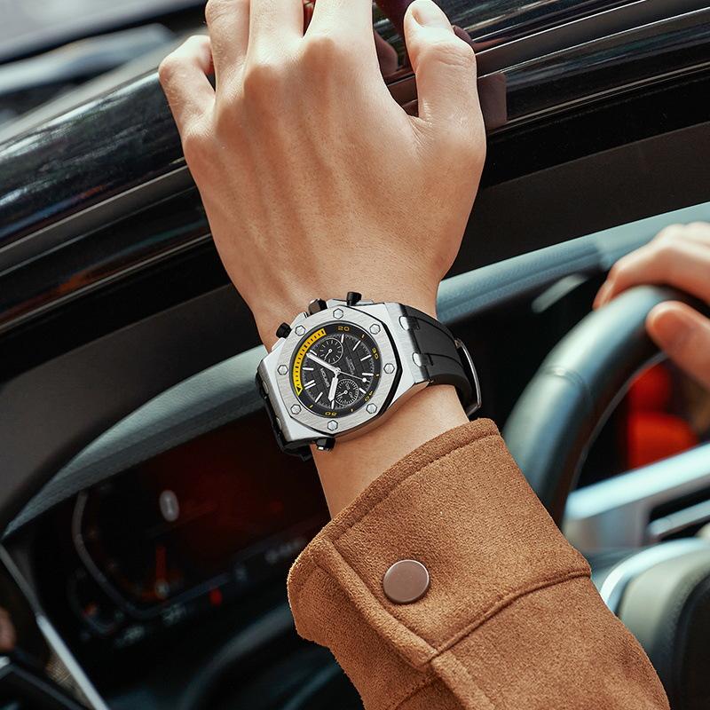 Quartz Movement Wristwatches Man Casual Waterproof Date Sports Watches Clock For Men Male Relogio Masculino