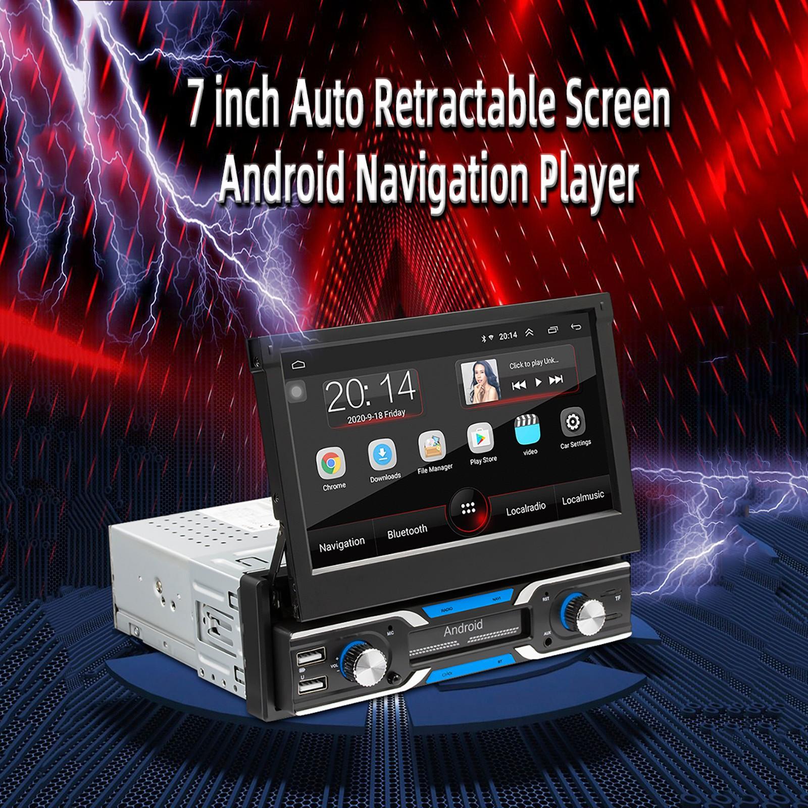 

GPS Навигация 7 Дюймов Автомагнитола Мультимедийная Стерео Видеоплеер FM USB Aux чёрный